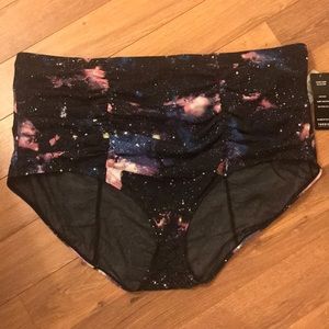 NWT TORRID 5x Galaxy Print Swim Bottom